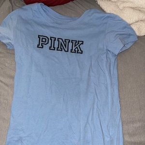Pink, victoria secret t-shirt in blue